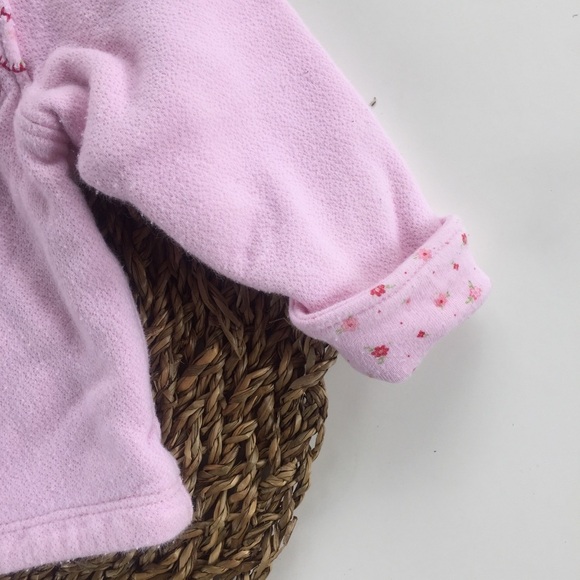 👛[Little Me] Sweater Jacket with Matching Hat - Picture 3 of 7